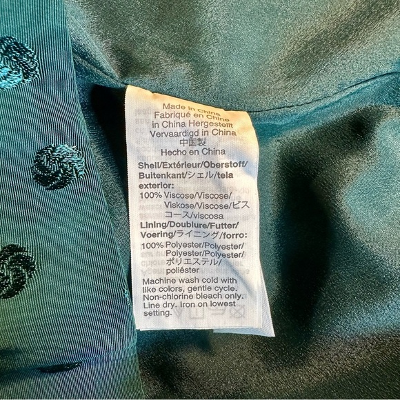 J. Crew ‘Shift Dress in Jacquard Floral Dot’ in “Dark Spruce” Green Size 4 - Picture 8 of 16